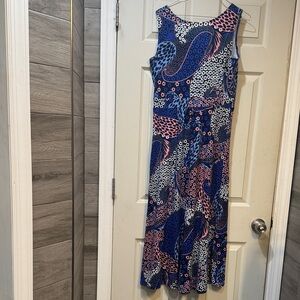 Talbots | Dresses | Talbots Tiered Halter Maxi Dress Size 8 Petite Orange  Belted Medallion Vacation | Poshmark